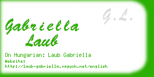 gabriella laub business card